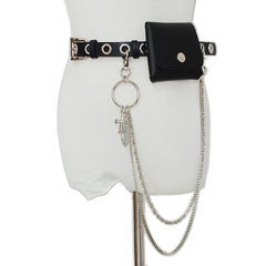 Casual Wild Ladies Chain Belt Bag, Punk Wind Decorative Belt