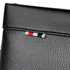 Leather Clutch Bag Men's Wallet with Coins Pocket