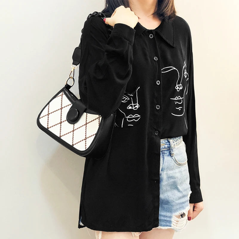 Retro Stripe Crossbody Bag for Woman Winter