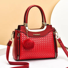 Woven Pattern Shoulder Bags Large Capacity Tote Bags
