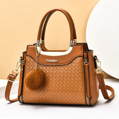 Woven Pattern Shoulder Bags Large Capacity Tote Bags