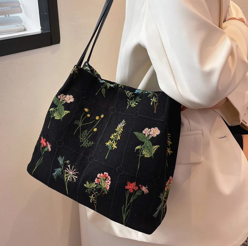 Floral Large Tote Handbag for Women