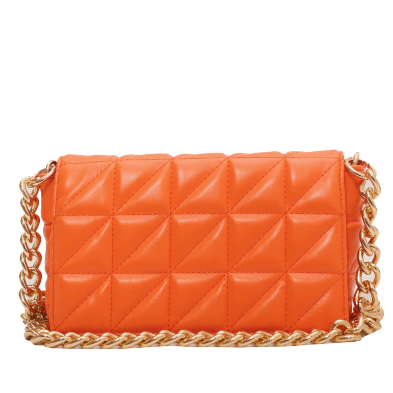Leather Woman Diamond Bagute Bags for Women Flap Retro Clutch Handbag