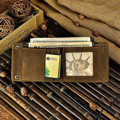 Men's Vintage Leather Travel Wallet Purse 1003