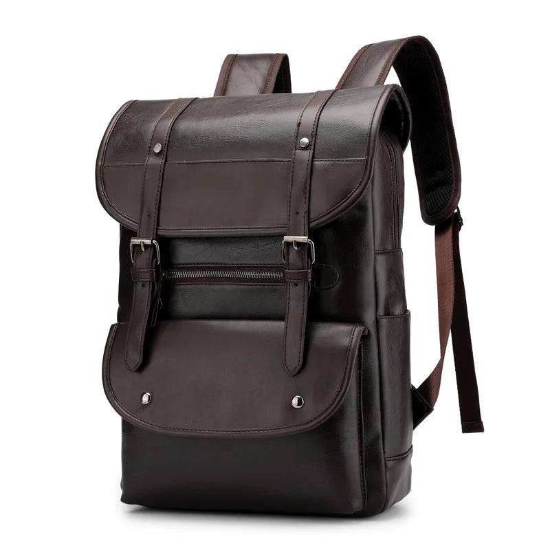 Vintage Men Backpack For Teenage School Bags Male Large Capacity La...