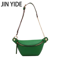 Women Leather Fanny Pack Waist Bag Female Chest Bags Belt Bag