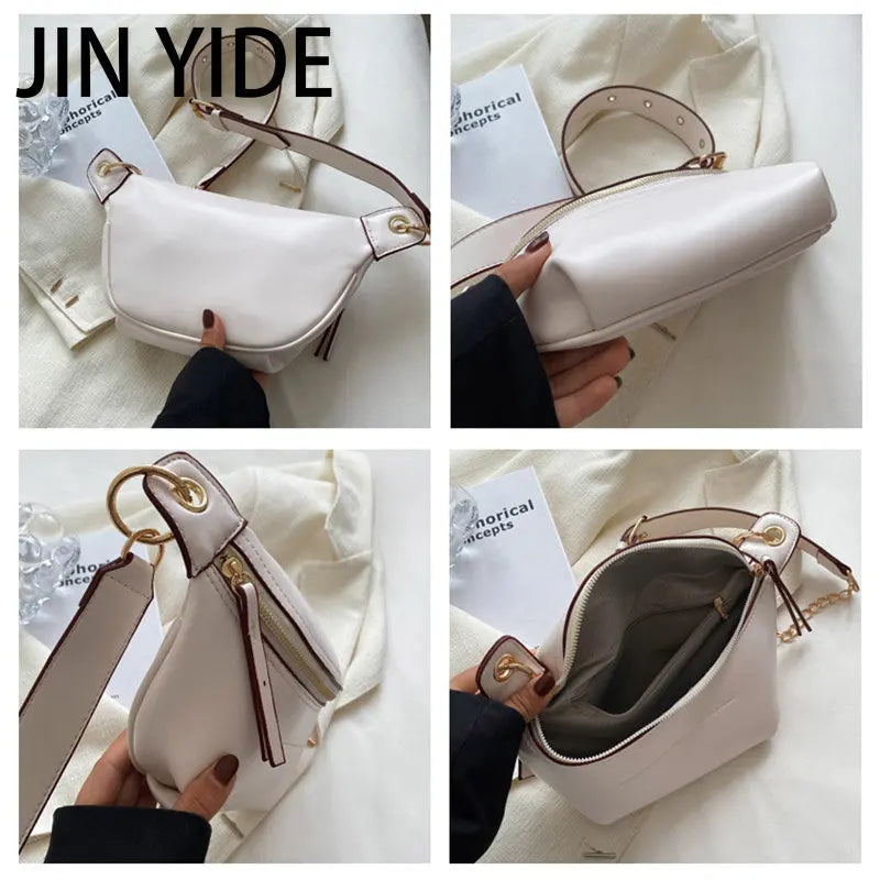 Women Leather Fanny Pack Waist Bag Female Chest Bags Belt Bag