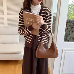 Women Autumn Winter Retro Underarm Bag Handbag All-match Casual Shoulder Sac