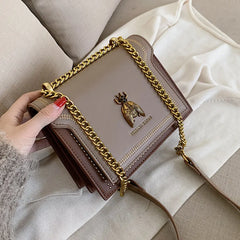 Retro Bee Shoulder Bag High Leather Crossbody