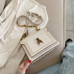 Retro Bee Shoulder Bag High Leather Crossbody