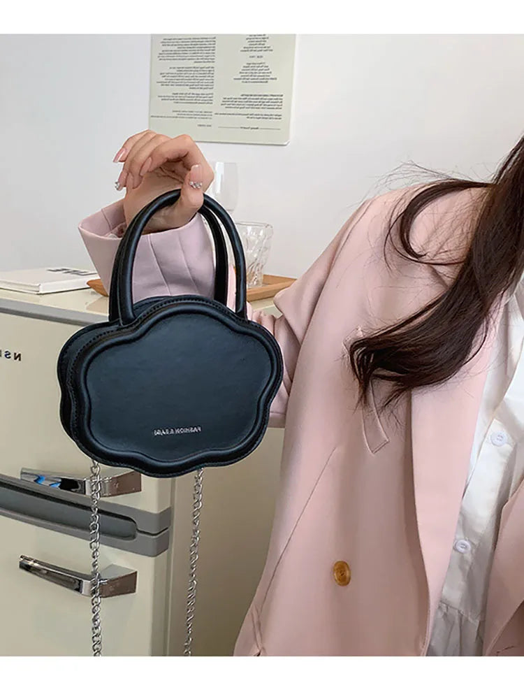 Women's Pu Leather Biscuit Shoulder Tote Bag