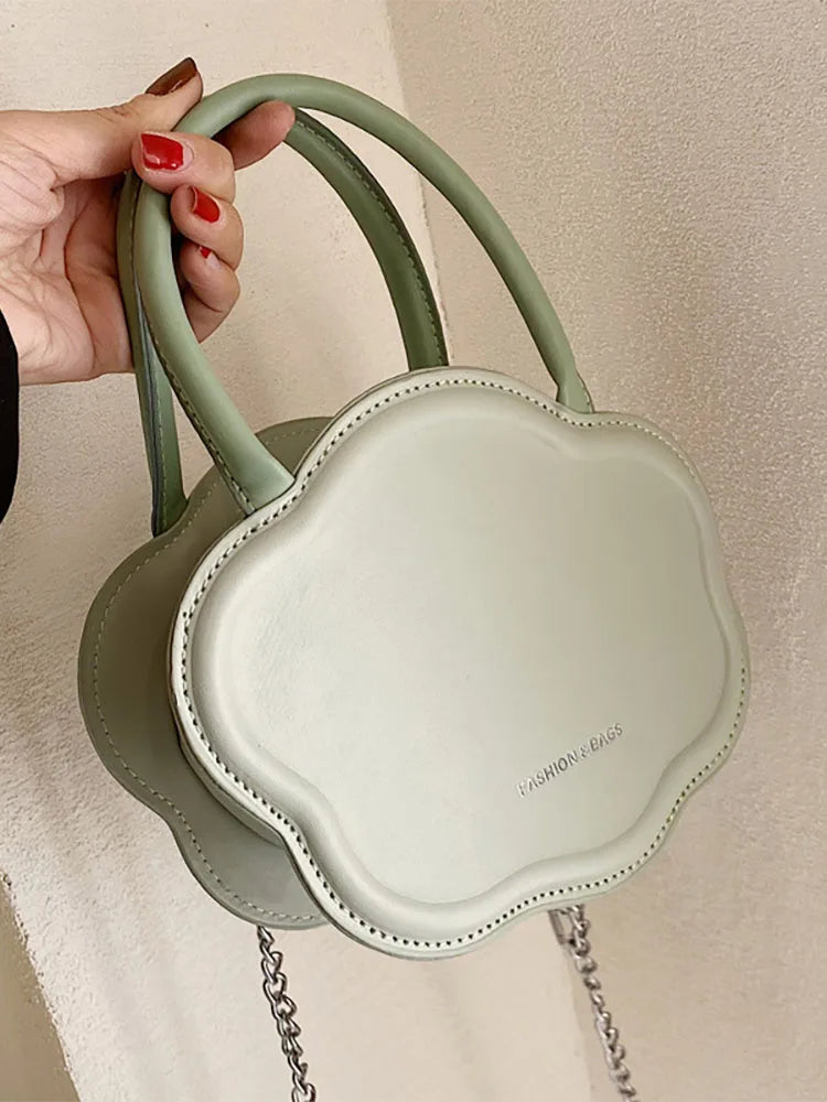 Women's Pu Leather Biscuit Shoulder Tote Bag