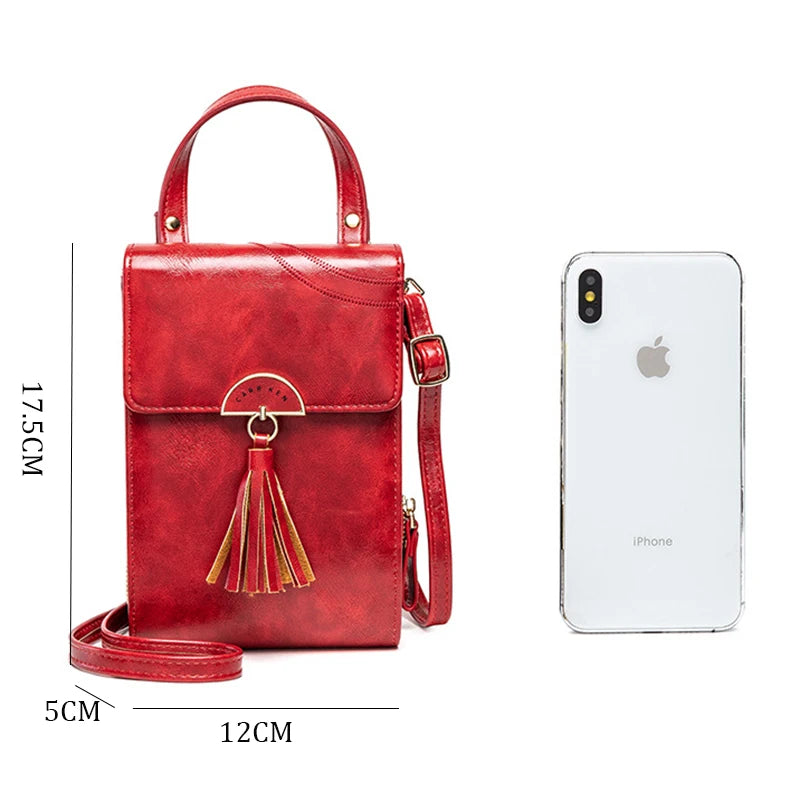 Women's Mini Crossbody Shoulder Bag Small Handbag Tote Leather Purse