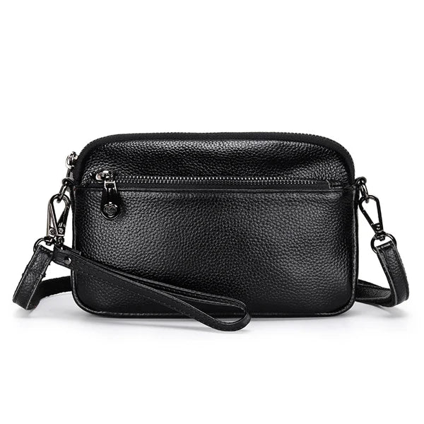 Leather Women's Clutch Bag Crossbody Shoulder Party Purse