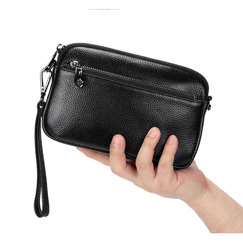 Leather Women's Clutch Bag Crossbody Shoulder Party Purse