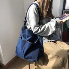 Denim Shoulder Messenger Bag Crossbody Handbags For Women Tote Purse
