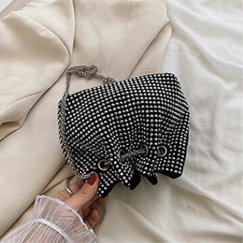 Rhinestones Evening Shoulder Crossbody Bag Clutch Diamonds Purse