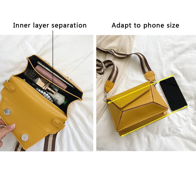 Shoulder Bag For Women Geometry Shape Triangle Superior Ladies Shoulder Bags