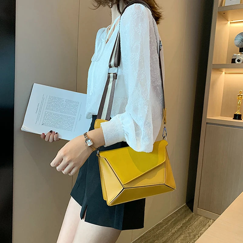 Shoulder Bag For Women Geometry Shape Triangle Superior Ladies Shoulder Bags