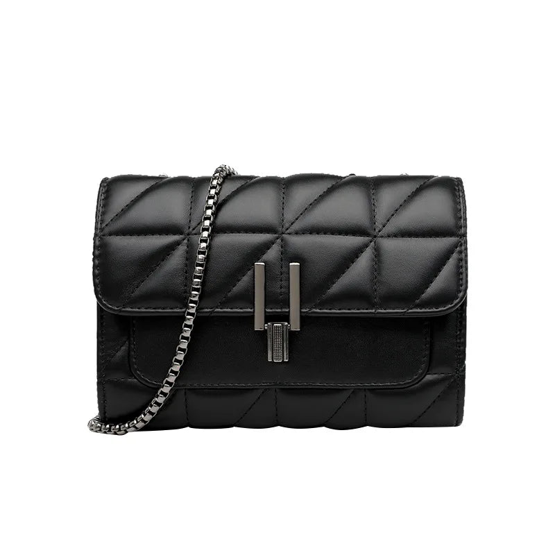 Leather Chain Crossbody Bag for Women Ladies Handbags