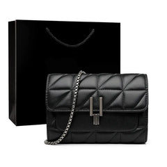 Leather Chain Crossbody Bag for Women Handbags Shoulder Bags