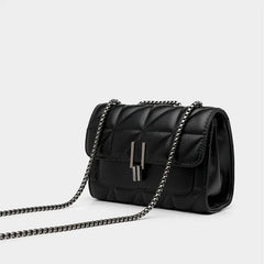 Leather Chain Crossbody Bag for Women Handbags Shoulder Bags