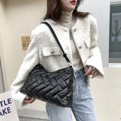 Trending Quilted Women Handbags High Capacity Nylon