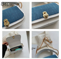 Chain Crossbody Shoulder Bag for Women Top-handle