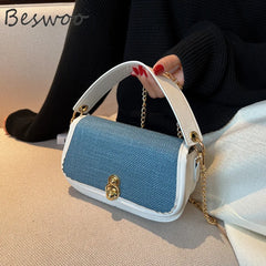 Chain Crossbody Shoulder Bag for Women Top-handle