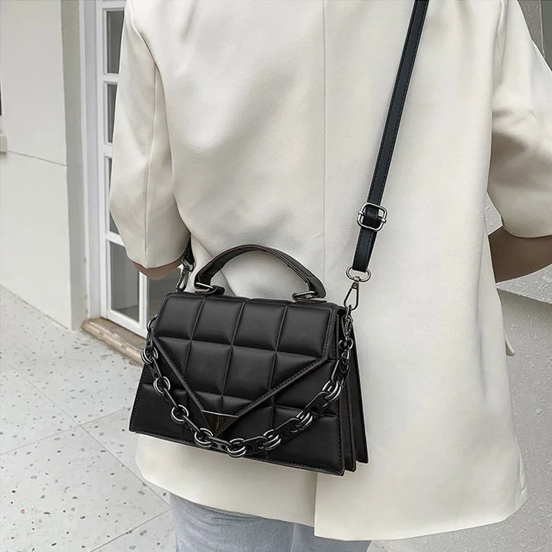 Women's Pu Leather Messenger Shoulder Bag