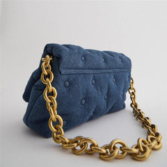 Denim Underarm Bag Single Shoulder Chain Bag Female Crossbody BM34
