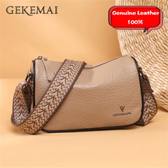 Leather Ladies Shoulder Bag Solid Women Messenger Bags