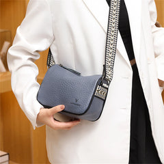 Leather Ladies Shoulder Bag Solid Women Messenger Bags