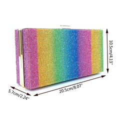 Rhinestone Shoulder Bag Evening Clutch Purse Crystal Handbag