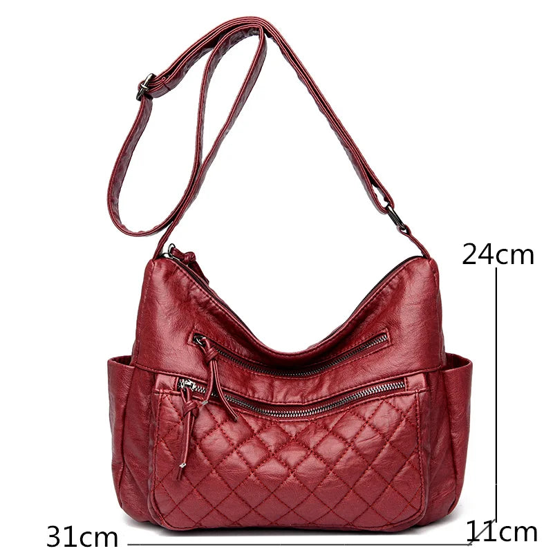 Women Handbag Purses Large Shoulder Crossbody Bag Soft Leather Messenger Tote