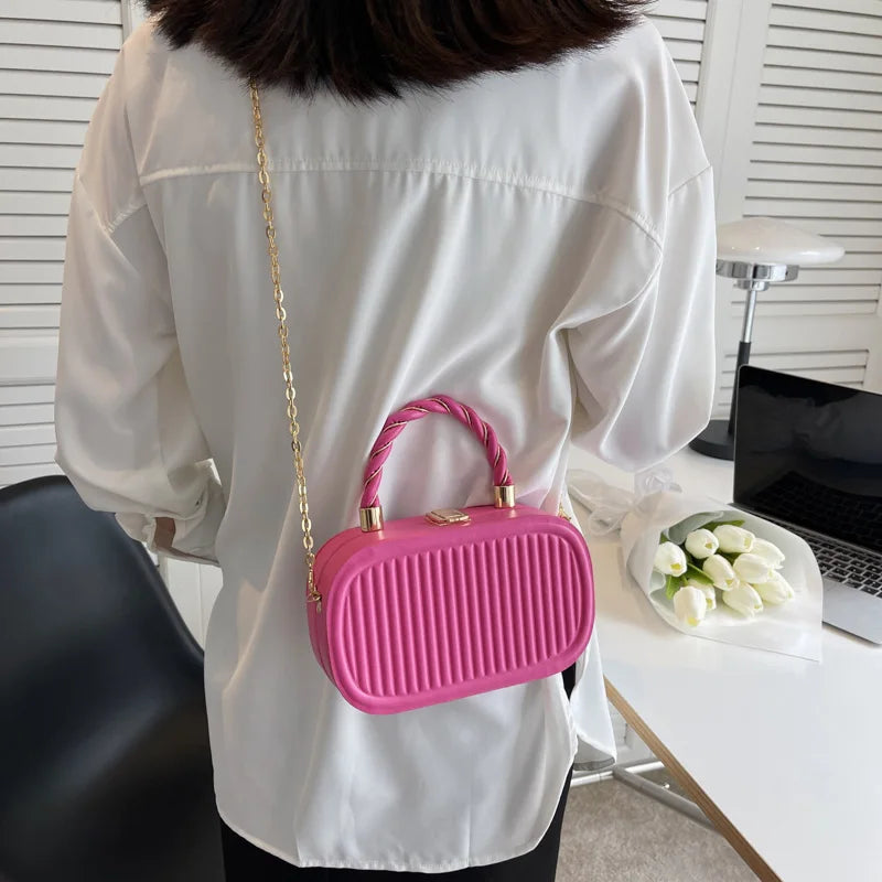 Women's Crossbody Handbag Wallet Chain Vertical Handle Shoulder Bag
