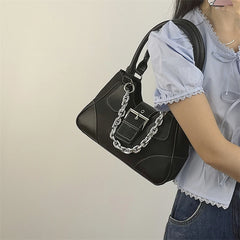 Canvas Chain Shoulder Crossbody Bags Women Tote Purse Handbags