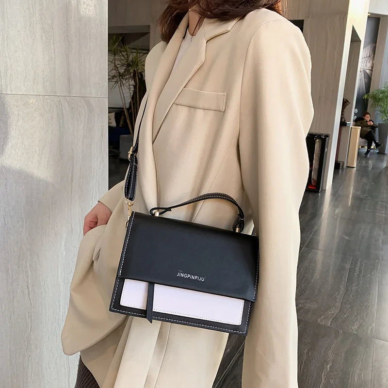 Women's Contrast Shoulder Bag Crossbody Bag