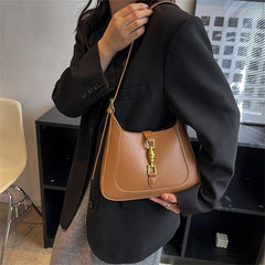 Women's PU Leather Shoulder Crossbody Bag Underarm Bag