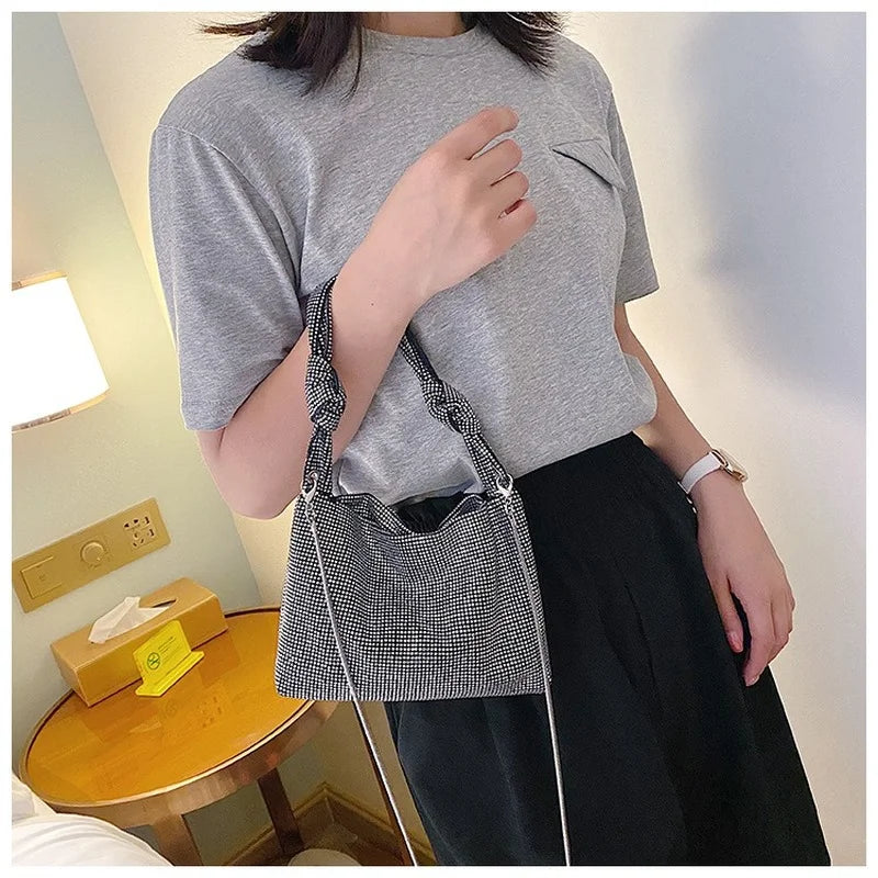Shinny Rhinestone Diamond Bag Women Handbag for Evening Party