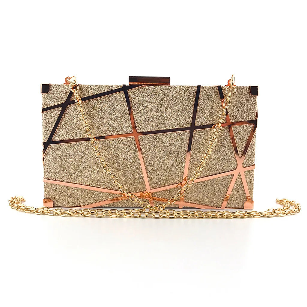 Evening Bag Glitter Wedding Clutches Crossbody Handbag