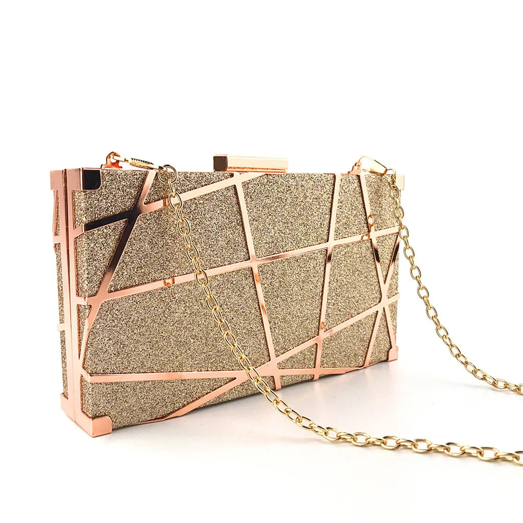 Evening Bag Glitter Wedding Clutches Crossbody Handbag