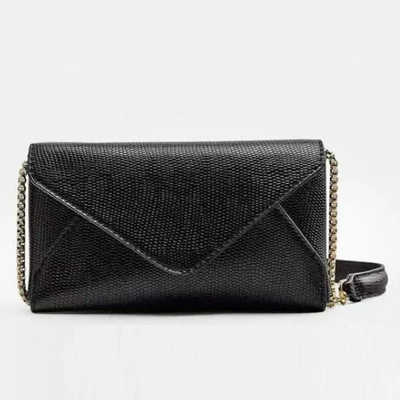 Vintage Shoulder Bag Thick Chain Messenger Bags Soft Flap Shoulder Crossbody Bag