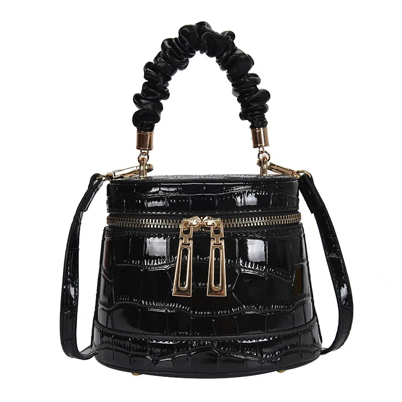 Stone Pattern Shoulder Bag for Women Crossbody Purse