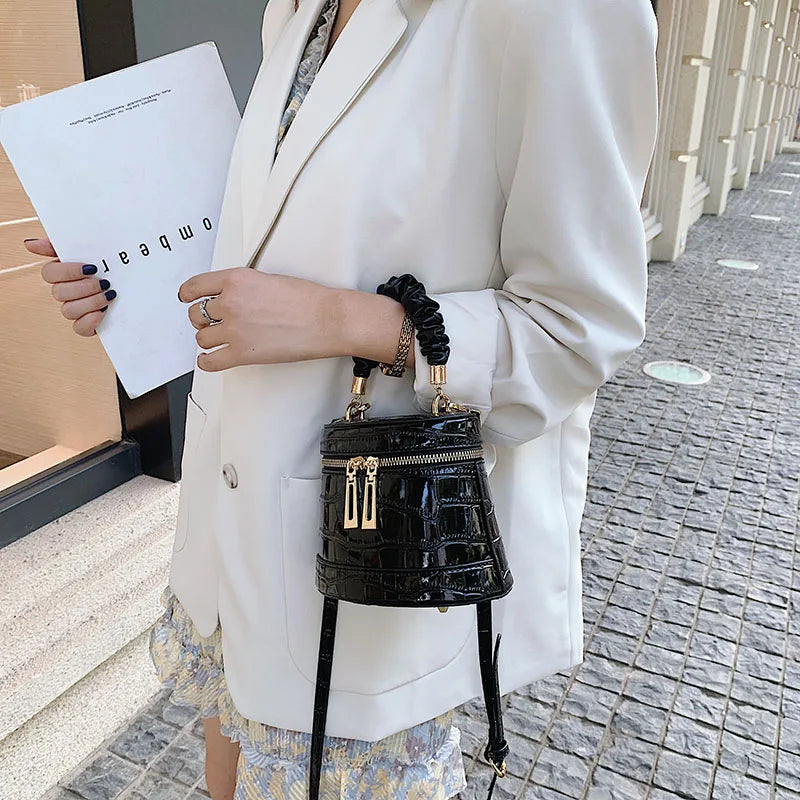 Stone Pattern Shoulder Bag for Women Crossbody Purse
