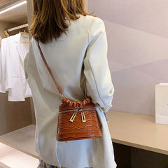 Stone Pattern Shoulder Bag for Women Crossbody Purse