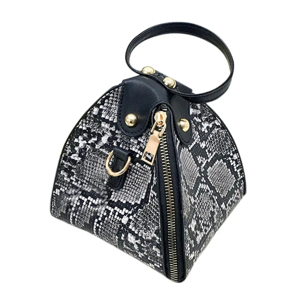 Leopard Print Women's Leather Shoulder Bag Messenger Bag