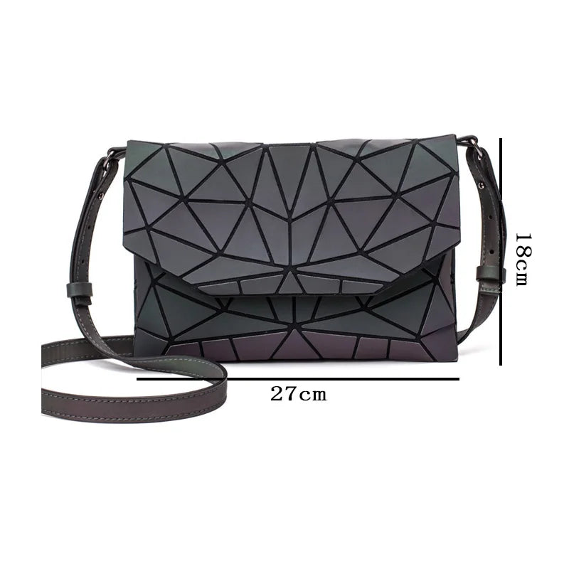 Geometric Luminous Crossbody Bag for Women