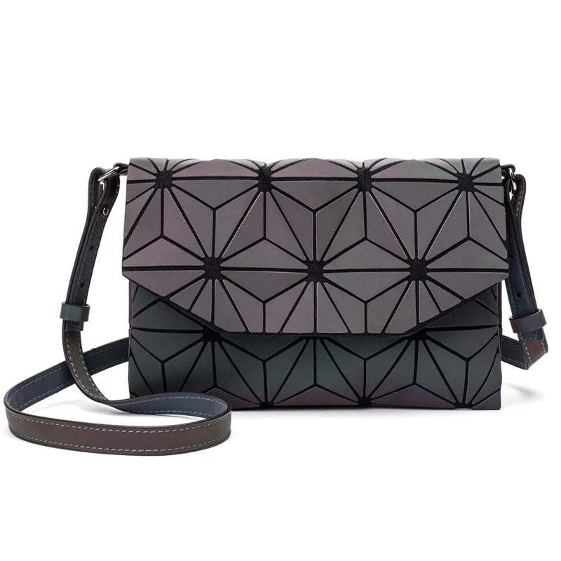 Geometric Luminous Crossbody Bag for Women