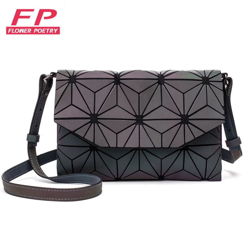 Geometric Luminous Crossbody Bag for Women